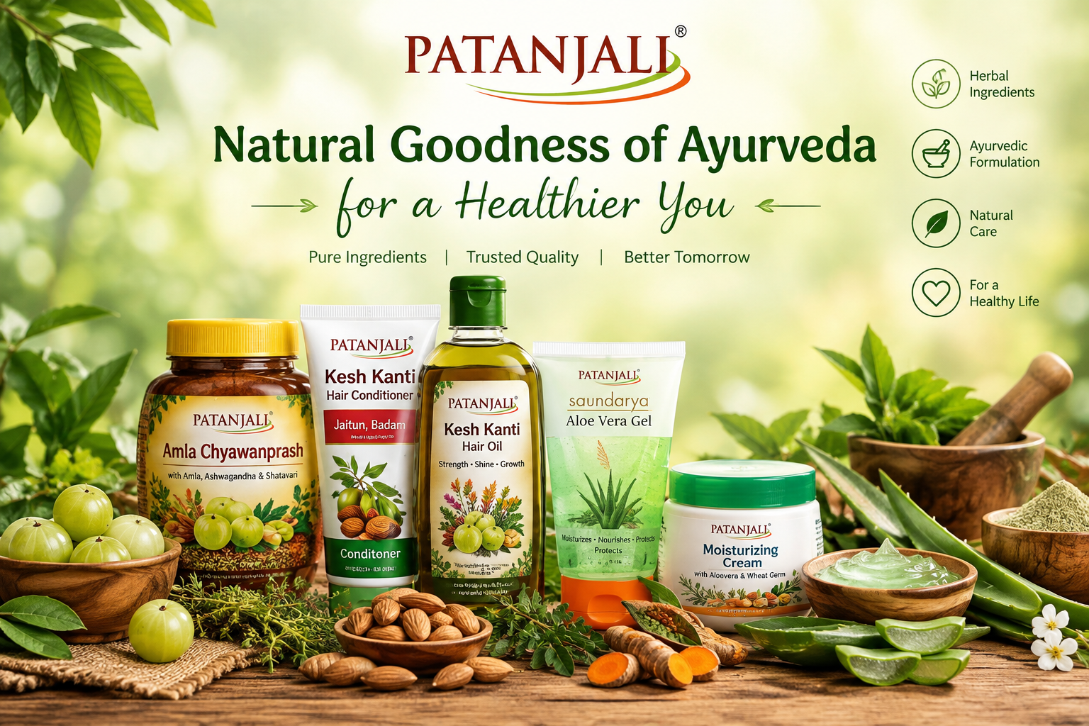 Patanjali Ayurvedic Products for Natural Hair, Skin and Wellness